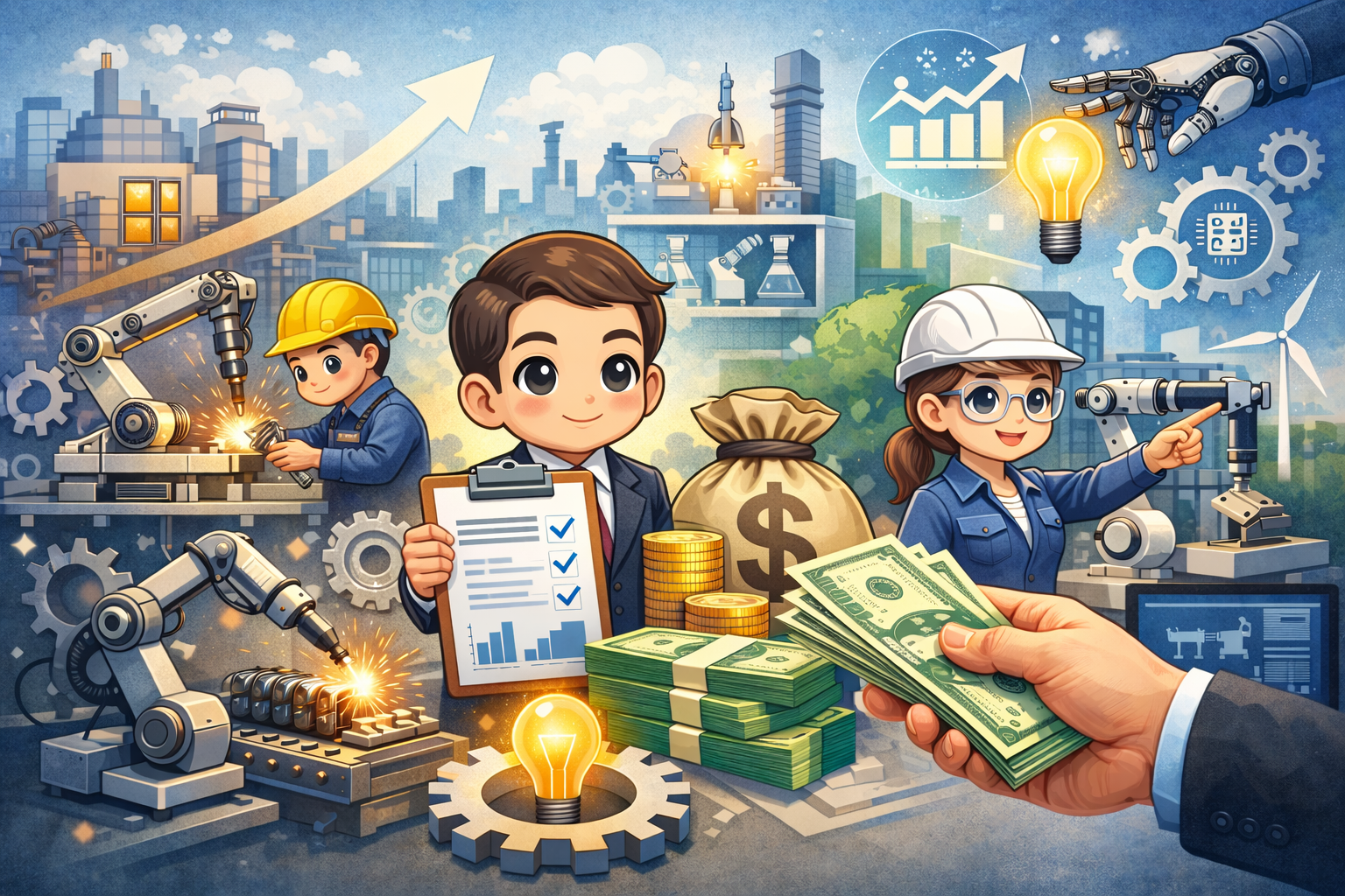 製造業補貼來了！營業額減10%即可申請，每人最高補助5,460元，1/15起開放登記