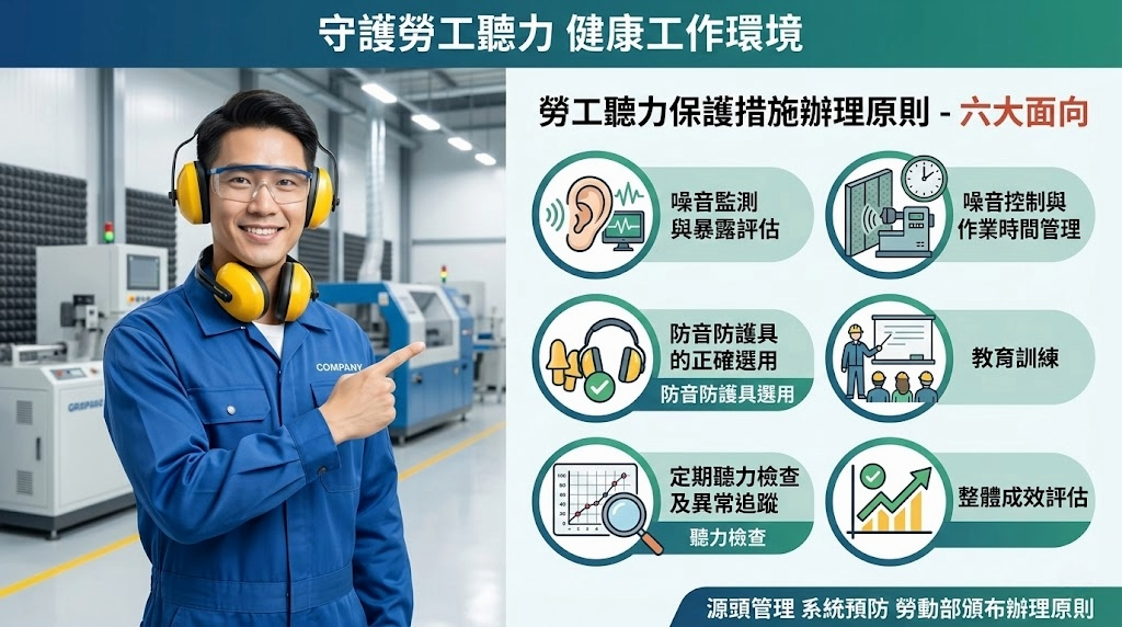 守護勞工「聽」的權利！勞動部頒布聽力保護辦理原則，助企業落實職場減噪